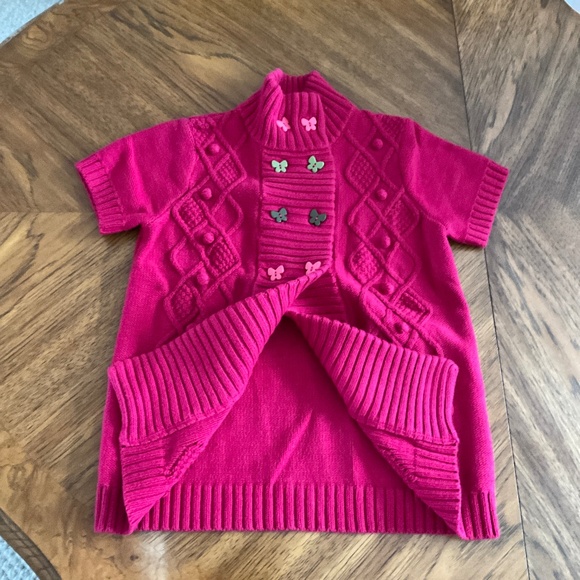 GYMBOREE raspberry sweater - girls size LARGE (10/12) - Picture 5 of 6